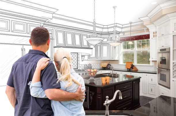 Custom kitchen cabinets installed in a Wayne home